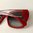 Chanel Red sunglasses with transparent sides