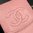 Chanel® pink logo caviar micro bag pouch holder