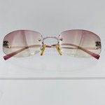 Chanel Vintage 2000’s rimless sunglasses pink/brown gradient lenses
