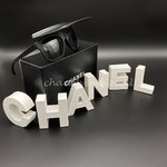 Chanel visor sunglasses black