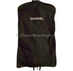 Chanel garment bag black black canvas