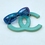 Chanel Vintage purple iridescent 90's sunglasses