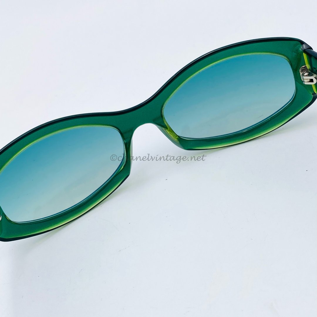 chanel glasses green