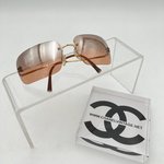Chanel sunglasses pink/orange Y2K