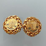 Chanel clips earrings wheat sheaf Vintage