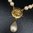 Chanel Vintage pearls necklace charm drop