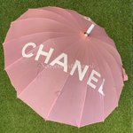 Chanel pink umbrella rare Vintage decoration item