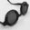 Chanel® iconic round logo runway sunglasses black